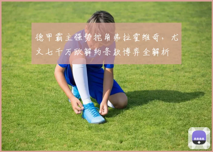 德甲霸主强势挖角弗拉霍维奇，尤文七千万欧解约条款博弈全解析
